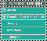 El gestor de iconos de Twm